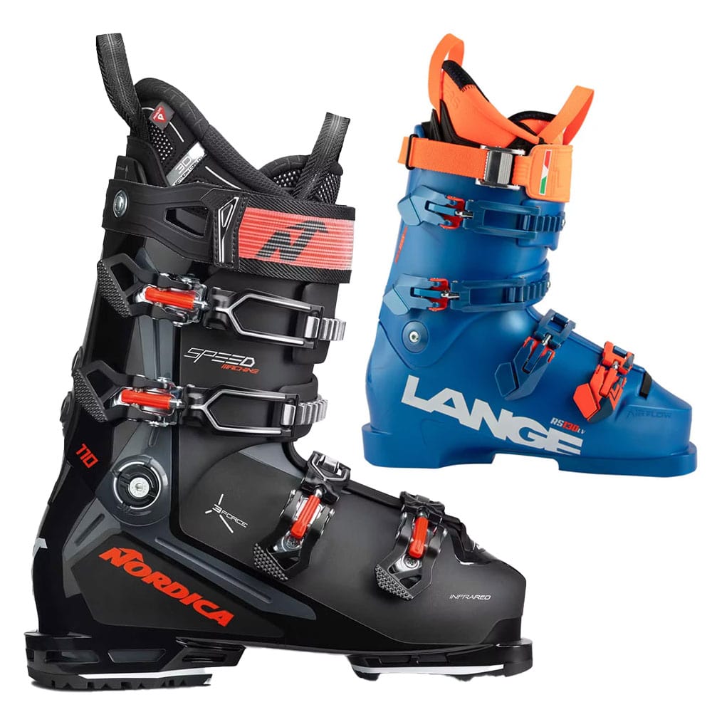 Ski Boots Top - Nordica Speedmachine 110, Lange RX